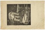 Artist: Cilento, Margaret. | Title: Circus pony. | Date: 1947 | Technique: etching, aquatint, printed in black ink, from one  plates,