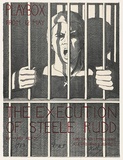 Artist: b'Kelly, William.' | Title: b'The execution of Steele Rudd (Playbox Theatre Poster)' | Date: 1983 | Technique: b'lithograph, printed in red and black ink, from two stones' | Copyright: b'\xc2\xa9 William Kelly'