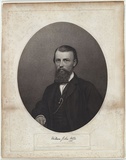 Title: b'William John Wills.' | Date: 1861 | Technique: b'mezzotint engraving, printed in black ink, from one copper plate'