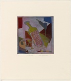 Title: b'Still life diary' | Date: 1989 | Technique: b'linocut, printed in colour, from multiple blocks'