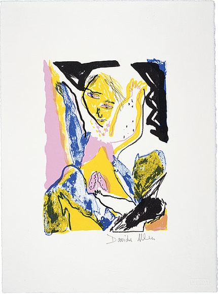 Artist: b'Allen, Davida' | Title: b'What colour is pink?' | Date: 1991, July - September | Technique: b'lithograph, printed in colour, from four stones'