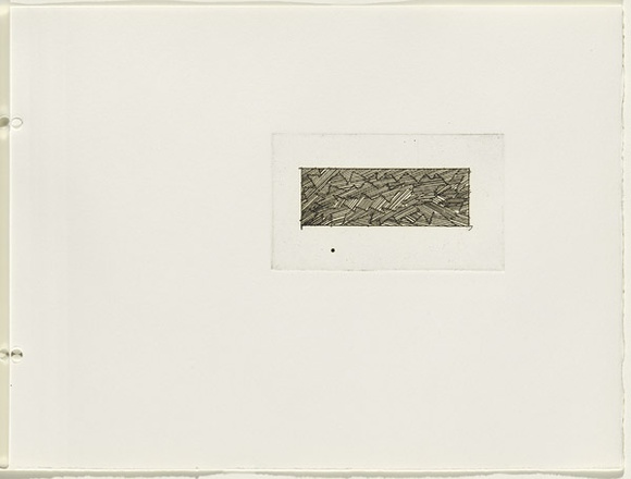 Artist: b'JACKS, Robert' | Title: b'not titled [abstract linear composition]. [leaf 33 : recto]' | Date: 1978 | Technique: b'etching, printed in black ink, from one plate'
