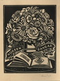 Artist: b'FEINT, Adrian' | Title: b'Bookplate: Noreen Dangar.' | Date: (1935) | Technique: b'wood-engraving, printed in black ink, from one block' | Copyright: b'Courtesy the Estate of Adrian Feint'