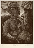 Artist: b'Harding, Richard.' | Title: b'Brother' | Date: 1989 | Technique: b'etching and aquatint, printed in black ink, from one plate'