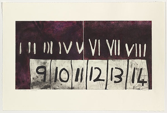 Artist: b'Tillers, Imants.' | Title: b'Diaspora/ [I-VIII]' | Date: 1997 | Technique: b'etching, printed in colour, from multiple plates' | Copyright: b'Courtesy of the artist'