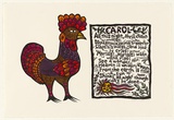 Artist: b'HANRAHAN, Barbara' | Title: b'Carol' | Date: 1962 | Technique: b'linocut, printed in black ink, from two blocks'