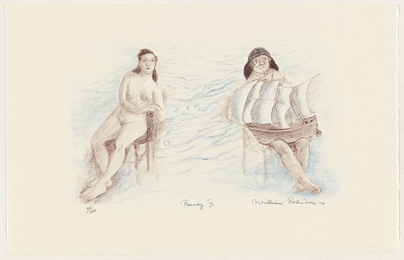 Artist: b'Robinson, William.' | Title: b'Parody III' | Date: 2004 | Technique: b'lithograph, printed in colour, from multiple stones'