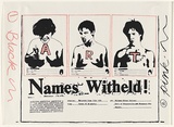 Artist: b'Denton, Mark.' | Title: b'Names witheld.' | Date: 1981 | Technique: b'screenprint'