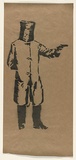 Artist: b'HAHA,' | Title: b'Ned.' | Date: 2004 | Technique: b'stencil, printed in black ink, from one stencil'