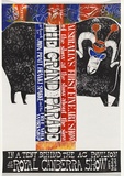 Artist: b'Sparke, Franki.' | Title: b'The grand parade' | Date: 1985 | Technique: b'linocut, printed in colour, from multiple blocks'