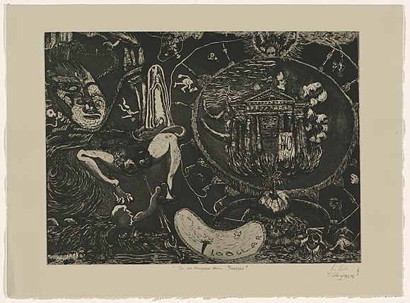 Title: Tie me kangaroo down Guiseppe | Date: 1992- 1996 | Technique: etching, aquatint and drypoint, printed in black ink, from one plate