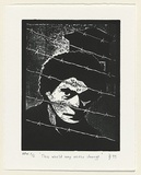 Artist: Tytherleigh, David. | Title: The world may never change | Date: 1999, 6 October | Technique: linocut, printed in black ink, from one block