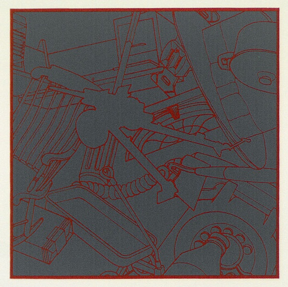 Artist: b'Burgess, Peter.' | Title: b'Object relations I - 4 of 6.' | Date: 1990 | Technique: b'screenprint, printed in colour, from two stencils'