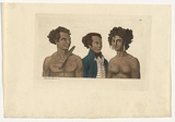 Artist: Bottigella, Carlo. | Title: (Australian aborigines). | Date: 1822 | Technique: etching, printed in black ink, from one copper plate; hand-coloured