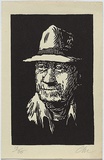 Artist: b'Millward, Clem.' | Title: b'not titled.' | Date: 1956-57 | Technique: b'linocut, printed in black ink, from one block'