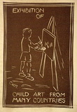 Artist: McMahon, Christopher. | Title: Exhibition of child art from many countries. | Date: c.1940 | Technique: linocut, printed in brown ink, from one block