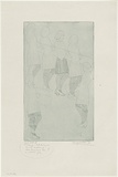 Artist: b'WALKER, Murray' | Title: b'Six models.' | Date: 1973 | Technique: b'etching, printed in black ink, from one plate'