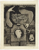 Artist: SELLBACH, Udo | Title: (Monty Python) | Date: 1967 | Technique: etching and aquatint, printed in black ink, from one plate with plate-tone
