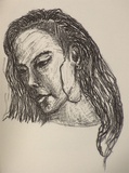 Artist: b'Harman, Julia.' | Title: b'Book of heads [6]' | Date: 1990, October | Technique: b'lithograph, printed in black ink, from one stone' | Copyright: b'\xc2\xa9 Julia Harman'