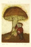 Artist: b'Bragge, Anita.' | Title: b'Gallenr\xc3\xb6hrling' | Date: 1999, September | Technique: b'etching, drypoint and aquatint, printed in colour, from multiple plates'