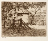 Artist: STOCKFELD, R.H. | Title: The old well | Date: c.1935 | Technique: etching, printed in sepia ink, from one plate