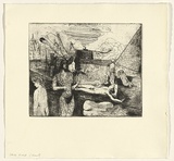 Artist: b'Shead, Garry.' | Title: b'not titled [standing and reclining nudes]' | Date: c. 1983 | Technique: b'etching and aquatint, printed in black ink, from one plate' | Copyright: b'\xc2\xa9 Garry Shead'