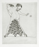 Artist: b'BOYD, Arthur' | Title: b'The survivor.' | Date: 1971 | Technique: b'etching, printed in black ink, from one plate' | Copyright: b'Reproduced with permission of Bundanon Trust'