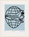 Artist: b'Bolch, Ursula.' | Title: b'Tailwind' | Date: 1999 | Technique: b'linocut, printed in colour, from two blocks'