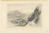 Artist: b'PROUT, John Skinner' | Title: bThe female factory from Proctor's Quarry | Date: 1844 | Technique: b'lithograph, printed in colour, from two stones'