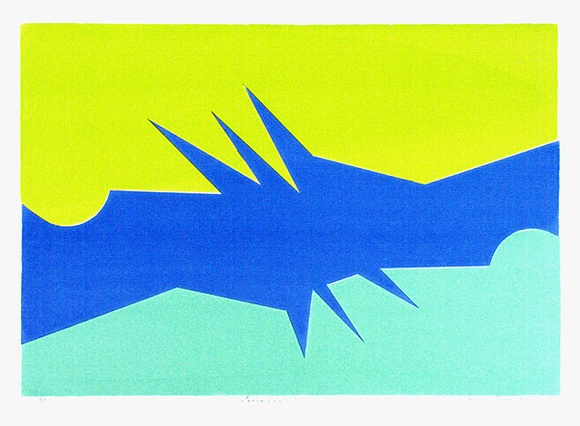 Artist: b'Sharp, James.' | Title: b'Serigraph D' | Date: 1981 | Technique: b'screenprint, printed in colour, from multiple stencils' | Copyright: b'\xc2\xa9 Estate of James Sharp'