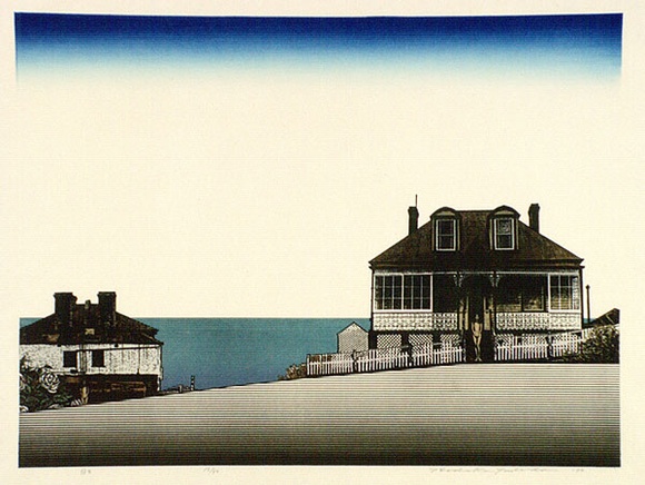 Artist: Yoshida, Hodaka. | Title: Day by day | Date: 1974 | Technique: woodcut and photo- zinc relief , printed in colour, from multiple blocks