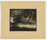 Artist: Mahoney, Will. | Title: Shadows | Date: 1929 | Technique: wood-engraving, printed in black ink, from one block