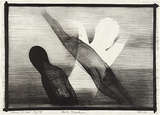 Artist: Blackman, Charles. | Title: Angles of time | Date: 1966 | Technique: lithograph, printed in black ink, from one stone