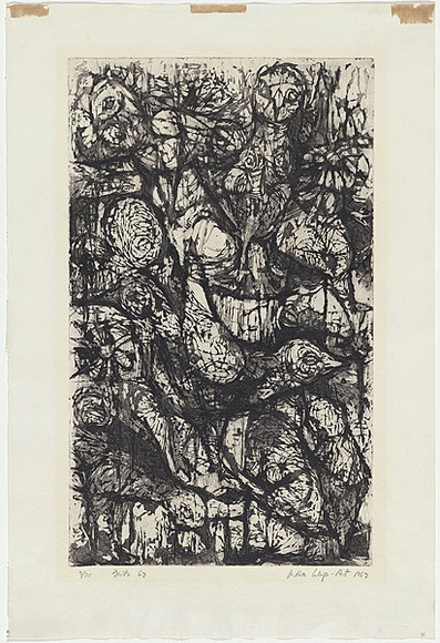 Artist: b'Kluge-Pott, Hertha.' | Title: b'Birds, 63' | Date: 1963 | Technique: b'aquatint, printed in black ink, from one plate' | Copyright: b'\xc2\xa9 Hertha Kluge-Pott'