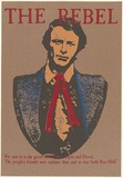 Artist: UNKNOWN | Title: The Rebel ... Ben Hall. A Poster for the Australian Independence Movement (2 copies) | Date: 1977 | Technique: screenprint, printed in colour, from multiple stencils