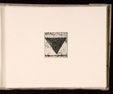 Artist: b'Mann, Gillian.' | Title: b'(Triangle).' | Date: 1981 | Technique: b'etching, printed in black ink, from one plate'