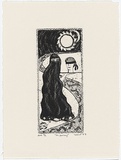 Artist: Dellal, Zerin. | Title: The journey | Date: 1989 | Technique: etching, printed in black ink from one plate