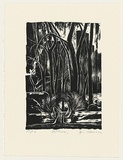 Artist: AMOR, Rick | Title: Pathway. | Date: 1992 | Technique: woodcut, printed in black ink, from one block
