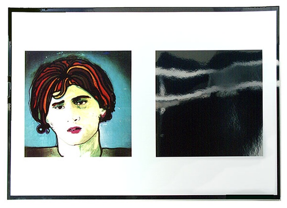 Artist: SHOMALY, Alberr | Title: Self portrait & mirror square | Date: 1973 | Technique: offset-lithograph