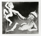 Artist: BOYD, Arthur | Title: A woman deserting. Variant of no 15. | Date: (1970) | Technique: etching and aquatint, printed in black ink, from one plate | Copyright: Reproduced with permission of Bundanon Trust