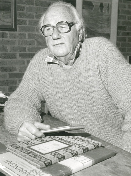 Artist: b'Heath, Gregory.' | Title: b'Portrait of Roderick Shaw, Australian printer and publisher, 1990' | Date: 1990