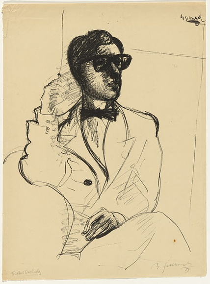 Artist: b'SELLBACH, Udo' | Title: b'Friedbert Warchholz' | Date: 1953 | Technique: b'lithograph, printed in black ink, from one stone [or plate]'