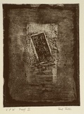 Artist: b'Partos, Paul.' | Title: b'Untitled B #16.' | Date: c.1988 | Technique: b'etching, printed in black ink with plate-tone, from one plate'