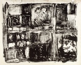 Artist: b'Halpern, Stacha.' | Title: b'not titled [Series of faces]' | Date: c.1963 | Technique: b'lithograph, printed in black ink, from one stone [or plate]'