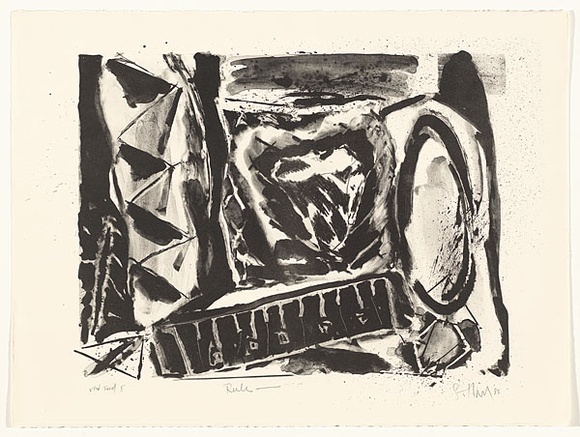 Artist: b'Klose, Simon.' | Title: b'Rule' | Date: 1983 | Technique: b'lithograph, printed in black ink, from one stone'