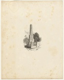 Title: Batman's monument | Date: 1886-88 | Technique: wood-engraving, printed in black ink, from one block