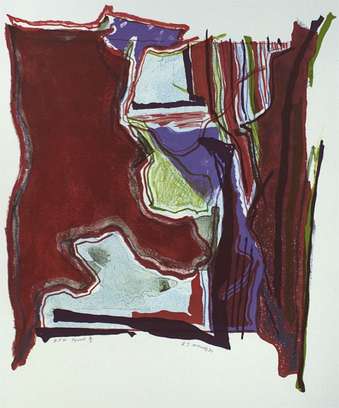 Artist: b'Morris, Robert J.' | Title: b'(Series 89. no. 7)' | Date: 1989 | Technique: b'lithograph, printed in colour from six stones'