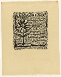 Artist: b'HANRAHAN, Barbara' | Title: b'Ah Sun Flower' | Date: 1962 | Technique: b'linocut, printed in black ink, from one block'