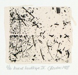 Artist: DENTON, Chris | Title: Burnt landscape IX. | Date: 1988 | Technique: etching, printed in black ink, from one plate | Copyright: Courtesy of the artist