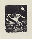 Artist: b'MADDOCK, Bea' | Title: b'Escape' | Date: 3 July 1963 | Technique: b'lithograph worked in litocrayon and touche, printed in black ink by hand-burnishing, from one stone'